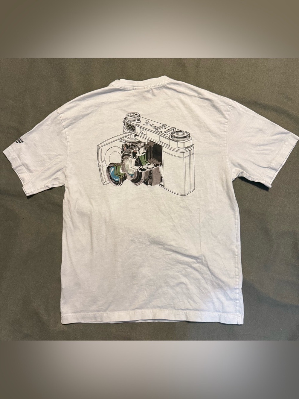 Kodak x H&M Graphic T-Shirt Men’s Small White Camera Tee